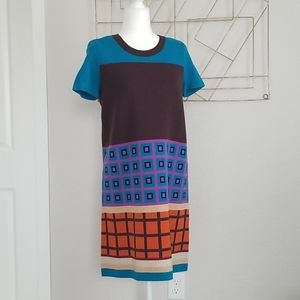 Kate Spade Geometric Pattern Sweater Dress (M)